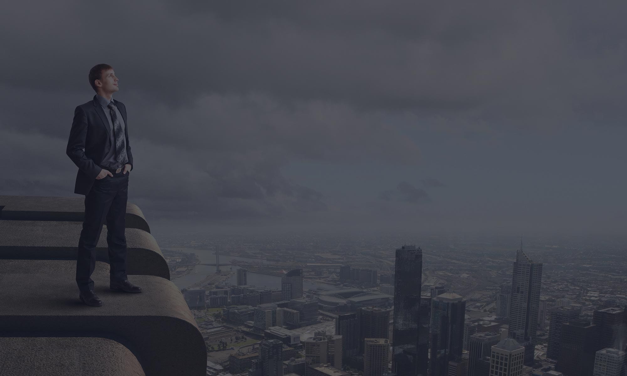 Person Standing on top of a Building 1 Person Standing on top of a Building 1